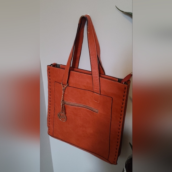 Michael Kors Burnt Orange Tote Style Bag - Picture 2 of 15